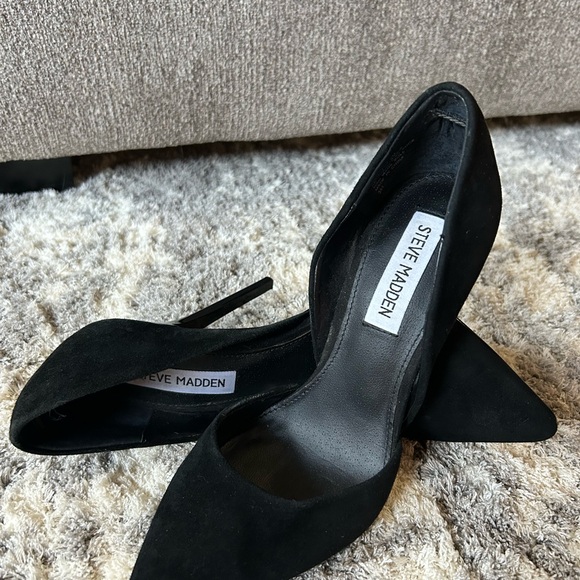 Steve Madden Shoes - Steve Madden Black Suede High Heel Pumps